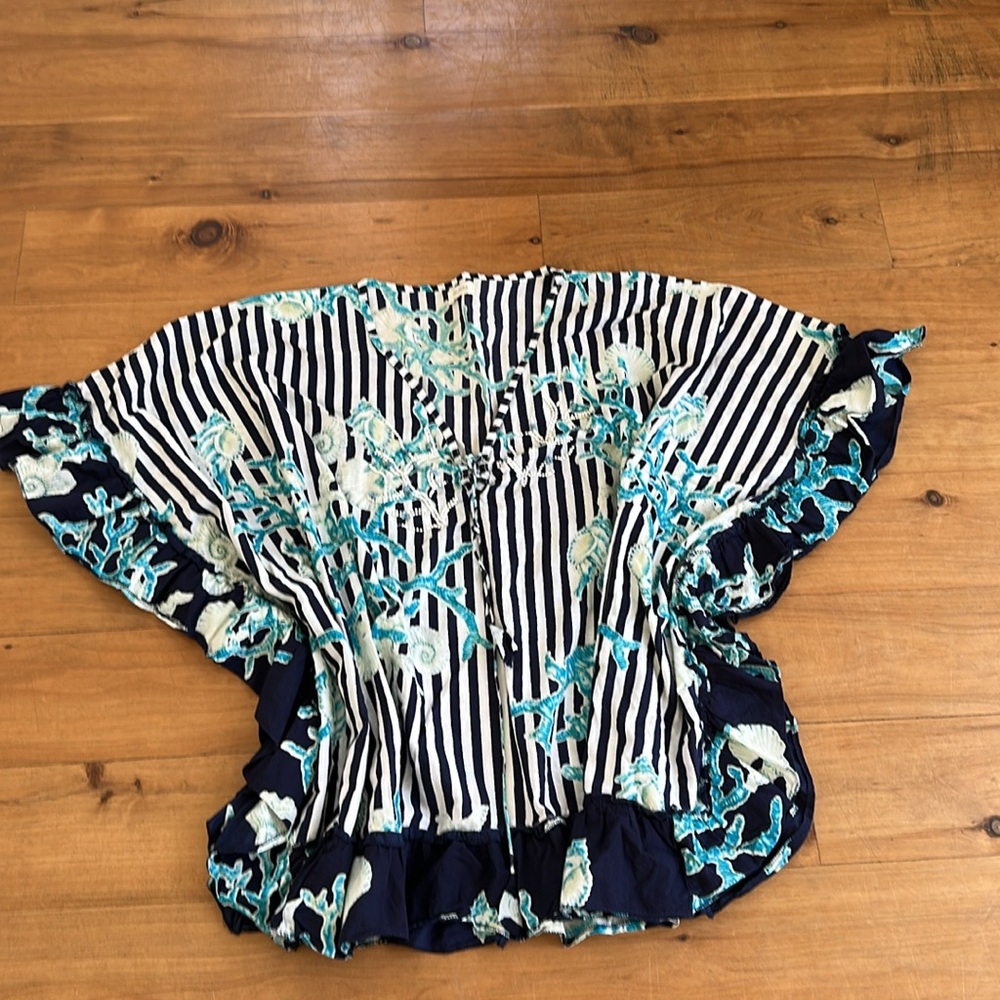 Velzera sleeveless ruffle blouse M
